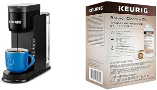 Keurig K-Express Coffee Maker & Brewer Cleanse Kit For Maintenance Includes Descaling Solution & Rinse Pods, Compatible Classic/1.0 & 2.0 K-Cup Pod Coffee Makers, 4 Count