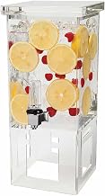 Rosseto LD106 Acrylic Base Rectangle Beverage Dispenser, 1-Gallon