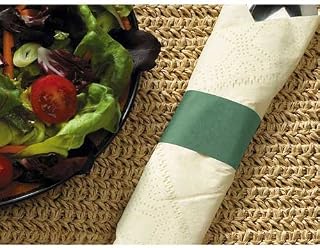 Hoffmaster Green Paper Napkin Band, 1.5 x 4.25 inch - 20000 per case.