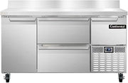 CFA60-BS-D Freezer Base Worktop Unit, 60" W, With Backsplash & Drawers