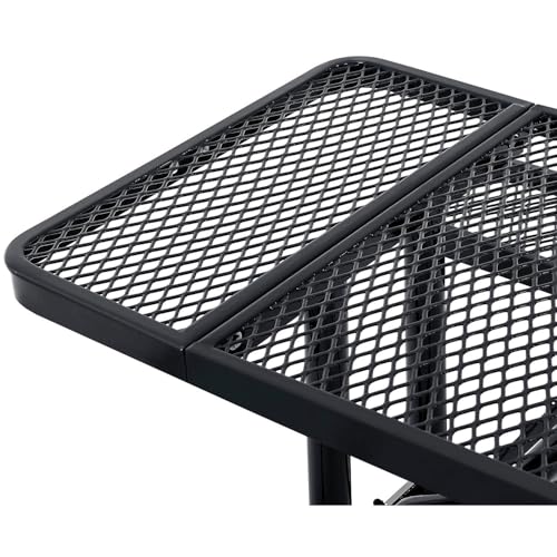 Global Industrial Black / Industrial / 96 inches x 30 inches x 17 inches Picnic Tables