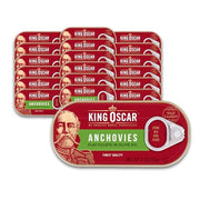 King Oscar Olive Oil / 2 Ounce (Pack of 18) / 18 Anchovies