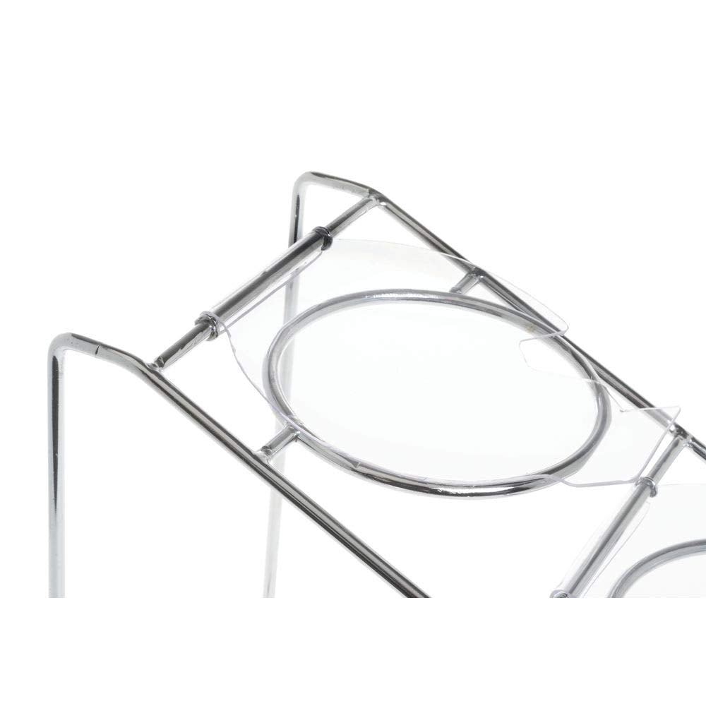 3-Tier Utensil Holder - Chrome by HUBERT – Carbon Steel, Grey, Model 52293+73128