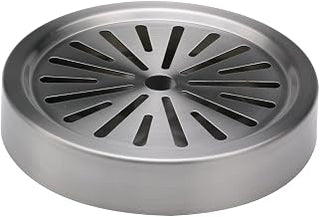 Service Ideas DT6BS Drip Tray, 6" Diameter x 1" H, Brushed Finish (Case of 48)