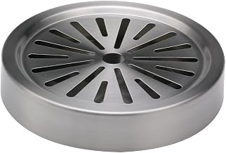 Service Ideas DT6BS Drip Tray, 6" Diameter x 1" H, Brushed Finish (Case of 48)