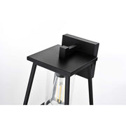 Lambert One Light Outdoor Wall Sconce Black by Lighting Design – Iron, Black, Model OD346W11BK