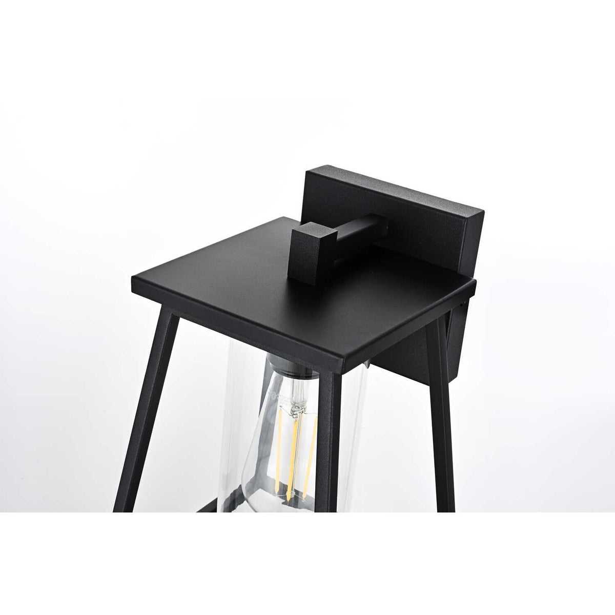Lambert One Light Outdoor Wall Sconce Black by Lighting Design – Iron, Black, Model OD346W11BK