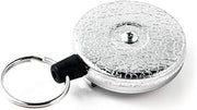 KEY-BAK Original Retractable Key Holder with a Front, Steel Belt Loop, Split Ring and Made in the USA