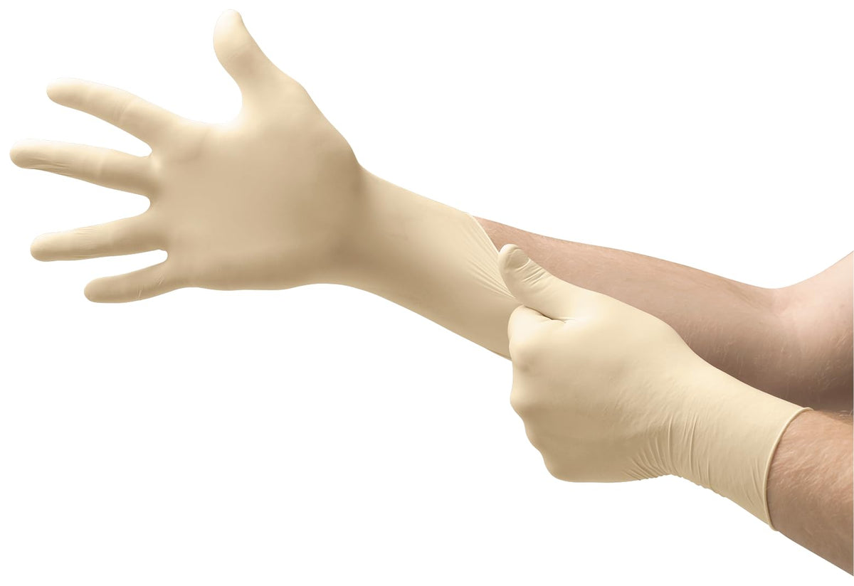 Nitrilite Clean Room (Single Use) Gloves Size L by Ansell – Size L, Nitrile, White, Pack of 1000, Model 93-311