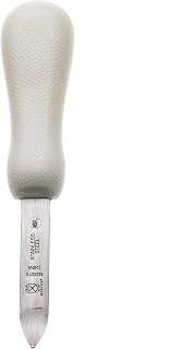 Mercer Culinary New Haven Style Bent Tip Oyster Knife with Poly Handle, 2-3/4 Inch, White