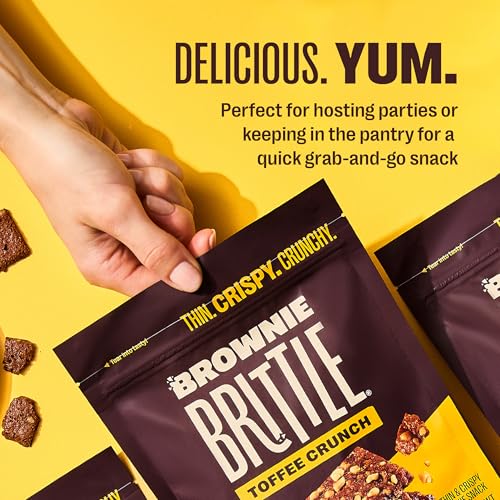 Brownie Brittle Toffee Crunch / 5 Ounce (Pack of 6) / 1 Brittle
