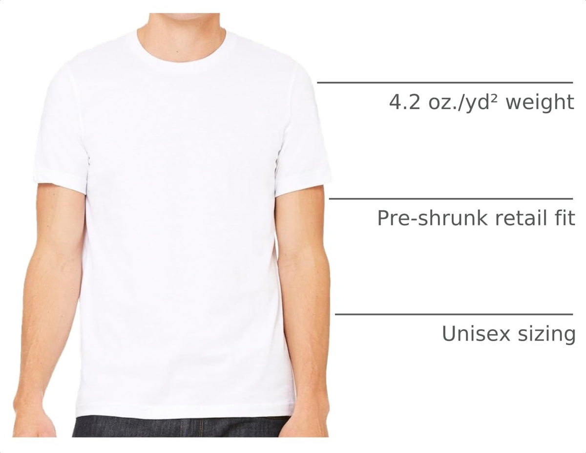 Bella + Canvas Unisex Jersey Short-Sleeve T-Shirt - WHITE - XL - (Style # 3001C - Original Label) by BELLA+CANVAS – Polyester, White