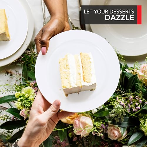 Stock Your Home 100 / White / 4 Pack Pack of 25 Plates