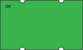 DayMark Safety Systems IT120649 DuraMark Date Coder Blank Permanent Label, for DM5 SpeedyMark 5, 3-Line Marking Gun, Florescent Green (Pack of 6 Rolls)
