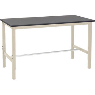 Heavy Duty Adjustable Height Lab Workbench by Global Industrial – 30"L x 72"W x 4.5"H, Steel, Tan, Model 237385LTN