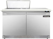 DL48-8C-FB Designer Line Sandwich Unit, 48" W, With 8 Pan Top Openings, 19" Cutting Board & Front Breathing