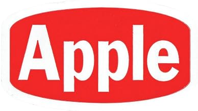 Apple Flavor Label White Imprint - 1 3/8 L x 3/4 H 1000 PerRoll