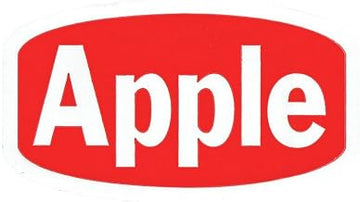 Apple Flavor Label White Imprint - 1 3/8 L x 3/4 H 1000 PerRoll