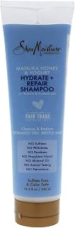 Shea Moisture Manuka Honey and Yogurt Hydrate Plus Repair Shampoo for Unisex, 10.3 Ounce