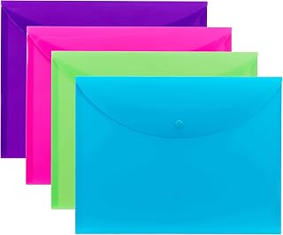 SMEAD Project Envelope, Snap Closure, Top Load, Letter Size (40, Assorted)