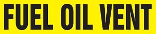 AccuformNMC RPK343SSA Self-Stick "Fuel Oil Vent" Pipe Marker for 3/4" to