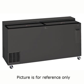 BC72LT 72" W Flat Top Low Temperature 115v Bottle Cooler w/Black Exterior by Perlick – Commercial Grade