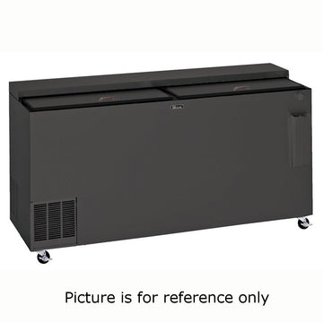 BC72LT 72" W Flat Top Low Temperature 115v Bottle Cooler w/Black Exterior by Perlick – Commercial Grade