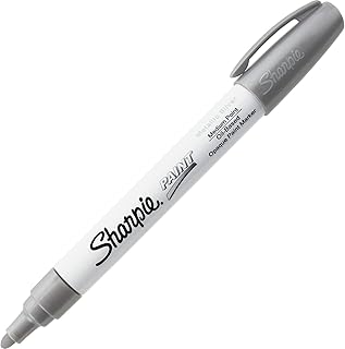 Sharpie Permanent Paint Marker, Medium Point, Silver
