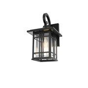 Harley One Light Outdoor Wall Sconce Black by Lighting Design – Aluminum, Black, Model OD613W12BK