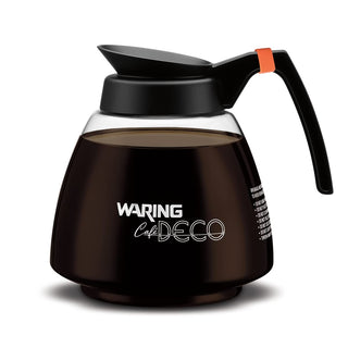 Commercial 64 Oz. Glass Coffee Decanter by Waring – 64 Ounces, 64.0 fluid_ounces, Glass, Black, Model WCDB64