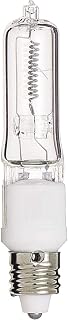 Satco S3484 1/Card 120V 75-Watt T4 E11 Base Light Bulb, Clear