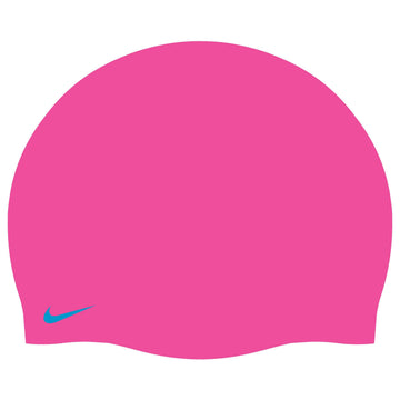Silicone Youth Swim Cap by Nike – Silicone, Pink, Model Nike Silicone Youth Swim Cap, Pink Spell