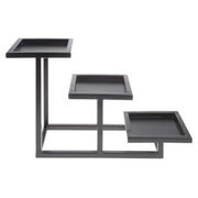 3 Tier Condiment Holder by HUBERT – Metal, Black