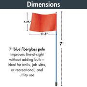 Checkers Blue Pole / 11-1/2" L X 7-1/4" W / 1 Flags