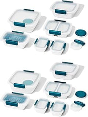 OXO Good Grips Prep & Go 20-Piece Food Container Set, Pack of 2