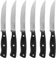 Cuisinart C77TR-S6SK Triple Rivet Collection 6-Piece Steak Knife Set,Black