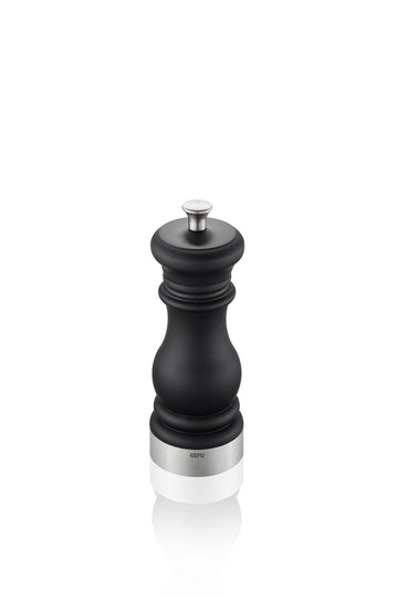 Salt or Pepper Mill FLAVIO by GEFU – Größe S, Stainless Steel Glass, Silver, Model 34633