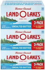 Land O Lakes Unsalted Butter, 3 pk./1 lb.