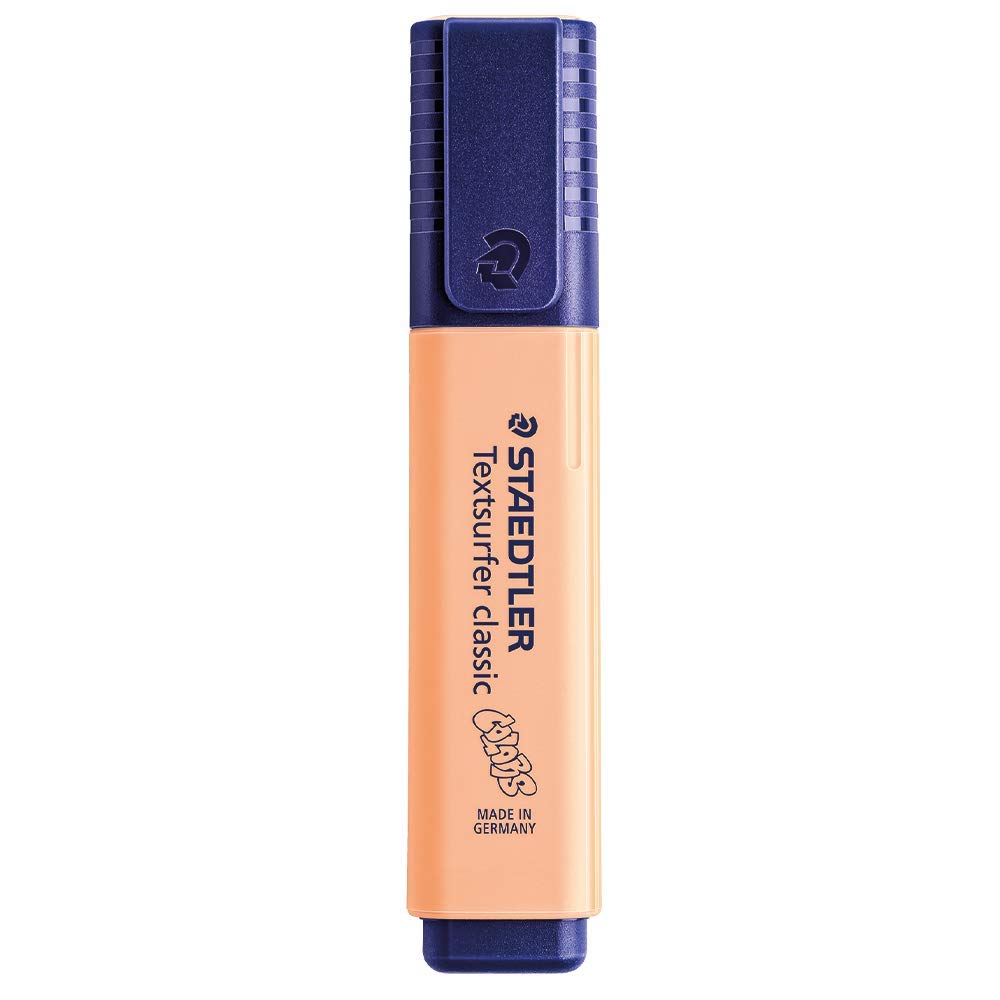 Textsurfer Highlighter Peach 364C by STAEDTLER – 1 Count (Pack of 1), Aluminum, Peach, Model 364 C-405