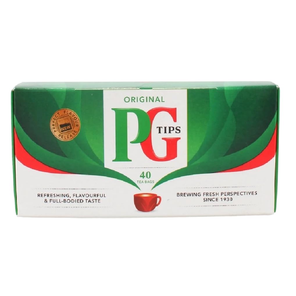 Black Tea by PG Tips – 40 Count (Pack of 2), Pack of 2, Model KHR-982B