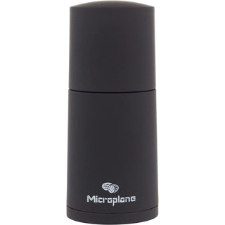 Manual Spice Mill - Cinnamon Grinder and Nutmeg Grater (Black) by Microplane – 2x2x8.1 Inch (Pack of 1), Stainless Steel, Black, Model 48060