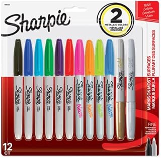 Sharpie New Assortment Bold Colors Fine12ct (2 metallic)