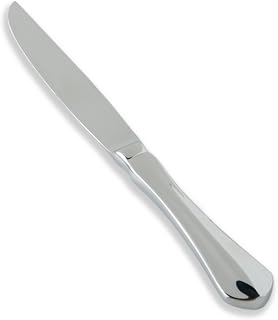 Fortessa Forge 18/10 Stainless Steel Flatware Solid Handle Steak Knife, Set of 12