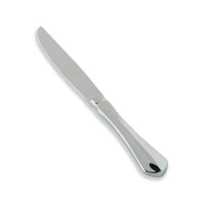 Forge 18/10 Stainless Steel Flatware Solid Handle Steak Knife by Fortessa – Steak Knife, Stainless Steel, Silver, Pack of 12, Model 1.5.109.00.006