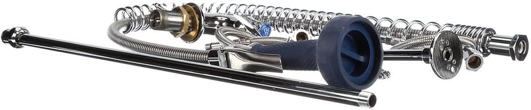 T&S Brass B-0113-B08 Easy-Install Pre-Rinse Single Hole Deck Mount 24-Inch Riser 1.07 GPM Spray Valve