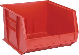 QUANTUM STORAGE SYSTEMS K-QUS270RD-1 Ultra-Stack and Hang Bins, 18" x 16-1/2" x 11", Red