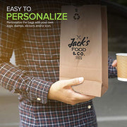 Stock Your Home 100 / 12 Lb / Kraft Brown Food Storage Bags