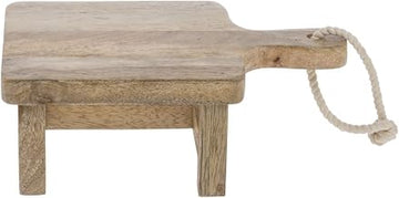 HUBERT Display Riser Mango Wood - 9 2/5"L x 6 7/10"W x 3 2/5"H