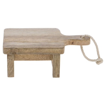 Display Riser Mango Wood - 9 2/5"L x 6 7/10"W x 3 2/5"H by HUBERT – Wood, Natural, Model 59067