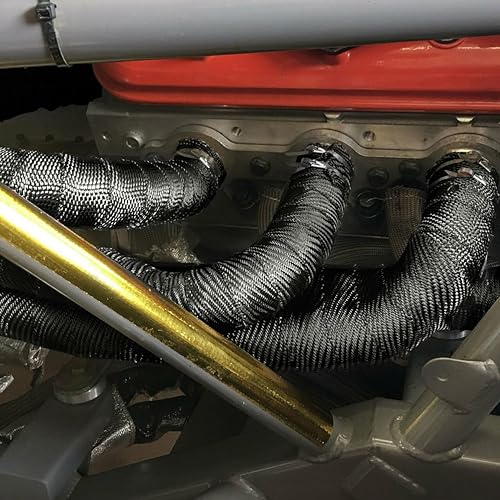 Design Engineering 2" x 25' / Black / Black Titanium Heat Wrap, Matting & Sleeving